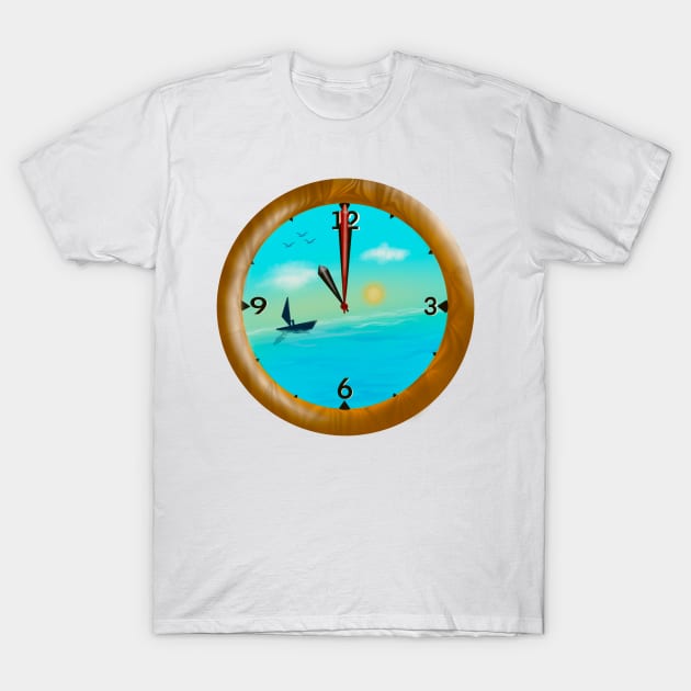 Clock T-Shirt by Pojn